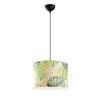 Modern Tropical Chandelier, Metal Body, 40 cm Diameter, Adjustable Height 124 cm, E27 Socket, Elegant Flower Design for Stylish Home Décor