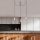 Elegant Chrome Chandelier, Adjustable Height 102 cm, 96 x 6 cm | Metal Body, 3 x E27 Max 40W | Stylish Silver Design for Modern Spaces