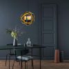 Elegant Gold & Black Chandelier, 40 cm Diameter, Adjustable Height, Metal Body, 3 x E27 Max 40W | Glamorous Lighting for Modern Spaces, IP20 Rated