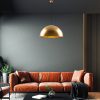 Elegant Gold Chandelier, Metal Body, Adjustable Height 46-126 cm, Ø60 cm Shade, 1 x E27 Max 40W, Stylish Lighting for Modern Spaces, IP20 Rated