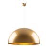 Elegant Gold Chandelier, Metal Body, Adjustable Height 46-126 cm, Ø60 cm Shade, 1 x E27 Max 40W, Stylish Lighting for Modern Spaces, IP20 Rated