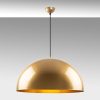 Elegant Gold Chandelier, Metal Body, Adjustable Height 46-126 cm, Ø60 cm Shade, 1 x E27 Max 40W, Stylish Lighting for Modern Spaces, IP20 Rated