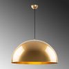 Elegant Gold Chandelier, Metal Body, Adjustable Height 46-126 cm, Ø60 cm Shade, 1 x E27 Max 40W, Stylish Lighting for Modern Spaces, IP20 Rated