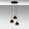 Elegant Black Chandelier, Adjustable Height 25-111 cm, Metal Body, Ø37 x 111 cm | 3 x E27 Socket, Modern Design for Home & Office | IP20