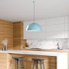 Elegant Turquoise Chandelier, Metal Body, Ø60 cm, Adjustable Height 45-135 cm, E27 Socket, Perfect for Modern Living Spaces, Stylish & Functional Design