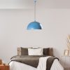 Elegant Light Blue Chandelier, Metal Body, Ø60 cm, Adjustable Height 45-135 cm, E27 Socket, Perfect for Modern Home Decor | Stylish & Functional Lighting