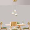 Elegant White Chandelier, Adjustable Height 25-111 cm, Metal Body, Ø17 cm Cap, 3 x E27 Max 40W, Perfect for Modern Living Spaces, IP20 Rated.