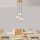 Elegant White Chandelier, Adjustable Height 25-111 cm, Metal Body, Ø17 cm Cap, 3 x E27 Max 40W, Perfect for Modern Living Spaces, IP20 Rated.