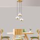Elegant White Chandelier, Adjustable Height 25-111 cm, Metal Body, Ø17 cm Cap, 3 x E27 Max 40W, Perfect for Modern Living Spaces, IP20 Rated.