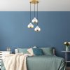 Elegant White Chandelier, Adjustable Height 25-111 cm, Metal Body, Ø17 cm Cap, 3 x E27 Max 40W, Perfect for Modern Living Spaces, IP20 Rated.