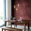 Elegant Gold Chandelier, Metal Body, 50 cm Diameter, 133 cm Height, Adjustable, 3 x E27 Max 40W | Perfect for Glamorous Home Décor & Lighting Solutions