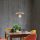 Modern Chandelier with Iron Body & Hornbeam Cap, 29 cm Diameter, Adjustable Height, E27 Socket, Black & Wood Finish | Stylish Lighting for Glam & Scandinavian Decor