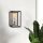 Modern Wall Lamp, Nickel & Black, 17 x 19 cm, Height: 28 cm | E27 Socket, Max 40W | Stylish Metal Body, Perfect for Contemporary Spaces
