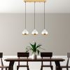 Elegant White Chandelier, Metal Body, Adjustable Height 25-111 cm | Ø17 cm Cap, 3 x E27 Socket, 220-240 V | Perfect for Modern Living Spaces & Dining Rooms