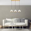 Elegant White Chandelier, Metal Body, Adjustable Height 25-111 cm | Ø17 cm Cap, 3 x E27 Socket, 220-240 V | Perfect for Modern Living Spaces & Dining Rooms