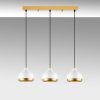 Elegant White Chandelier, Metal Body, Adjustable Height 25-111 cm | Ø17 cm Cap, 3 x E27 Socket, 220-240 V | Perfect for Modern Living Spaces & Dining Rooms