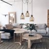 Industrial Black Chandelier, 97 cm Diameter, Adjustable Height, Metal Body, 3 x E27 Sockets | Nostalgic Cabin/Lodge Design, Perfect for Modern Spaces