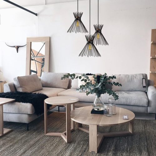 Modern Industrial Chandelier, Black Metal Body, 63 x 63 cm, Height 128 cm, Adjustable, 3 x E27 Max 40W, Elegant Solid Color Design for Home & Office