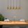 Elegant Modern Chandelier, Antique Finish, 84 x 14 cm | Adjustable Height 117 cm, 5 x E27 Max 40W | Perfect for Glam & Scandinavian Decor