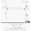 Elegant Modern Chandelier, Antique Finish, 84 x 14 cm | Adjustable Height 117 cm, 5 x E27 Max 40W | Perfect for Glam & Scandinavian Decor