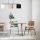 Scandinavian Chandelier, Adjustable Height 120 cm, Iron Body, Black & Cream, 110 x 20 cm | 3 x E27 Max 40W | Elegant Lighting for Modern Spaces