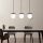 Opviq, 892OPV1617, Modern Industrial Chandelier, Metal Body, Adjustable Height 127 cm, Black & White Design, 3 x E27 Socket, 81 x 15 cm | Perfect for Scandinavian Home Decor