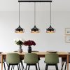 Elegant Black Chandelier, Adjustable Height 42-122 cm, Metal Body, Ø36 cm Cap, 3 x E27 Max 40W, Perfect for Modern Living Spaces, IP20 Rated