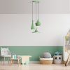 Elegant Mint Chandelier, Adjustable Height 45-135 cm, Metal Body, 3 x E27 Sockets, Ø45 cm | Perfect for Modern Living Spaces, Stylish & Functional Design