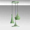 Elegant Mint Chandelier, Adjustable Height 45-135 cm, Metal Body, 3 x E27 Sockets, Ø45 cm | Perfect for Modern Living Spaces, Stylish & Functional Design