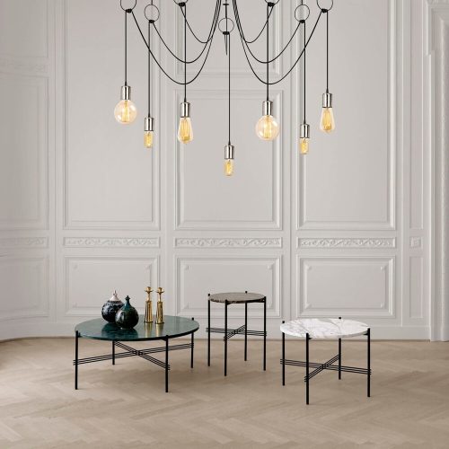 Elegant Black & Nickel Chandelier, 120 cm Diameter, Adjustable Height, 7 x E27 Max 40W | Stylish Solid Color Design for Modern Spaces | IP20 Rated