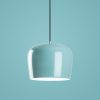 Elegant Turquoise Chandelier, Metal Body, 45 cm Diameter, Adjustable Height 45-114 cm, 3 x E27 Socket, Perfect for Modern Spaces, Stylish Lighting Solution