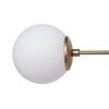 Scandinavian Chandelier, Metal Body, Yellow & White, 100 x 58 cm | Height: 48 cm, 6 x E27 Socket | Elegant Design for Modern Spaces, Easy Setup Included