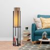 Stylish Black Floor Lamp, 130 cm Height, Metal Body, 20 cm Shade, E27 Socket, 40W Max, 400 cm Cable, IP20, Perfect for Modern Living Spaces