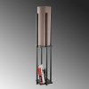 Stylish Black Floor Lamp, 130 cm Height, Metal Body, 20 cm Shade, E27 Socket, 40W Max, 400 cm Cable, IP20, Perfect for Modern Living Spaces