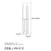 Stylish Black Floor Lamp, 130 cm Height, Metal Body, 20 cm Shade, E27 Socket, 40W Max, 400 cm Cable, IP20, Perfect for Modern Living Spaces