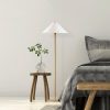 Elegant Gold Floor Lamp, Metal Body, 46 x 46 x 150 cm | 40 cm Diameter Cap, E27 Socket, 200 cm Cable | Stylish Lighting for Modern Home Decor