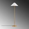 Elegant Gold Floor Lamp, Metal Body, 46 x 46 x 150 cm | 40 cm Diameter Cap, E27 Socket, 200 cm Cable | Stylish Lighting for Modern Home Decor