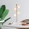 Vintage Floor Lamp with Metal Body & Glass Cap, 35 x 22 x 163 cm | 6 E14 Sockets, IP20 | Elegant Design for Home & Office, Stylish Lighting Solution