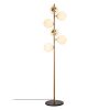 Vintage Floor Lamp with Metal Body & Glass Cap, 35 x 22 x 163 cm | 6 E14 Sockets, IP20 | Elegant Design for Home & Office, Stylish Lighting Solution