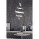 Adjustable Black Chandelier, Aluminium Body, 43 x 24 x 24 cm | LED Socket, 6500K White Light, 24-36 Watt | Modern Elegance for Home & Office