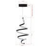 Adjustable Black Chandelier, Aluminium Body, 43 x 24 x 24 cm | LED Socket, 6500K White Light, 24-36 Watt | Modern Elegance for Home & Office