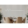 Adjustable White LED Chandelier, Aluminium Body, 120 x 20 x 20 cm | Height: 0-80 cm | Modern Design, Bright 6500K Light for Home & Office