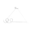 Adjustable White LED Chandelier, Aluminium Body, 120 x 20 x 20 cm | Height: 0-80 cm | Modern Design, Bright 6500K Light for Home & Office