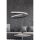 Opviq, 166PRG1193, Adjustable Black Chandelier, Aluminium Body, 44 x 44 x 13 cm | LED Socket, 24-36 Watt, White Light 6500K | Modern Elegance for Home & Office