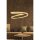 Adjustable White Chandelier, Aluminium Body, 44 x 44 x 13 cm | LED Socket, 4000K Yellow Light, 24-36W | Modern Elegance for Home & Office