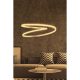 Adjustable White Chandelier, Aluminium Body, 44 x 44 x 13 cm | LED Socket, 4000K Yellow Light, 24-36W | Modern Elegance for Home & Office
