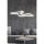 Adjustable White LED Chandelier, Aluminium Body, 35 x 46 x 2 cm | 0-80 cm Height | Modern Design, Bright 6500K Light for Home & Office