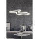 Adjustable White LED Chandelier, Aluminium Body, 35 x 46 x 2 cm | 0-80 cm Height | Modern Design, Bright 6500K Light for Home & Office