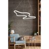Adjustable White LED Chandelier, Aluminium Body, 35 x 46 x 2 cm | 0-80 cm Height | Modern Design, Bright 6500K Light for Home & Office