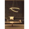 Elegant Black Chandelier, Adjustable Height 0-80 cm, Aluminium Body, LED 4000K, 30-40 cm Diameter | Modern Lighting for Home & Office Décor